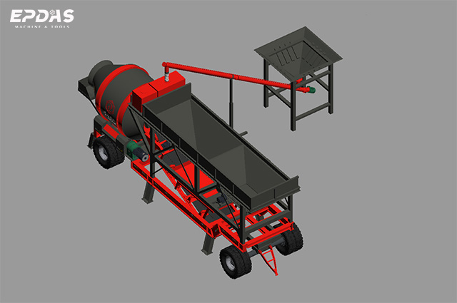 Portable Concrete Batching Plant