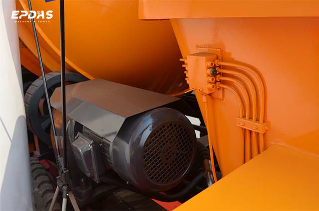 motor concrete mixer with pump