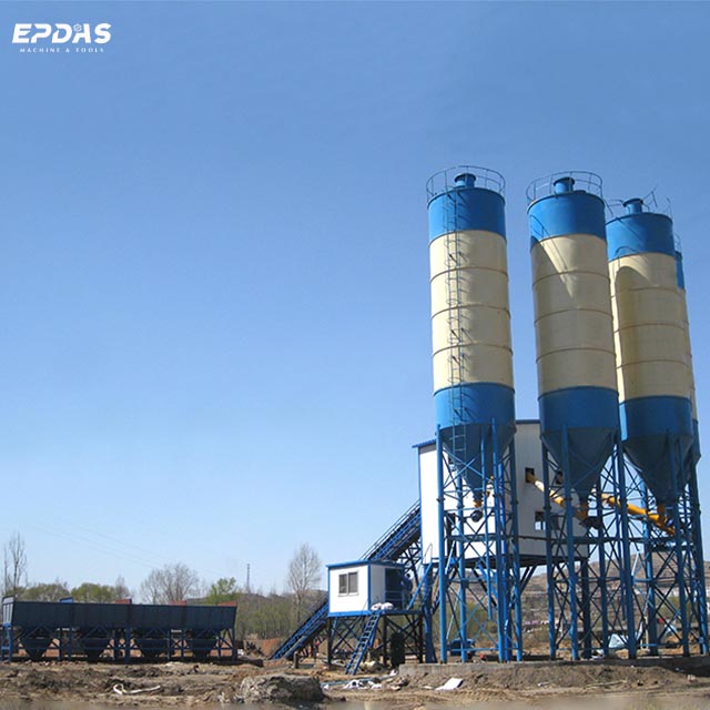 stationary concrete batching plant