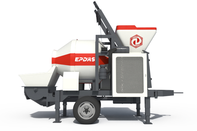Concrete Mixer With Pump