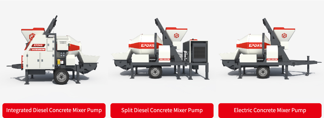 Concrete Mixer With Pump Machine