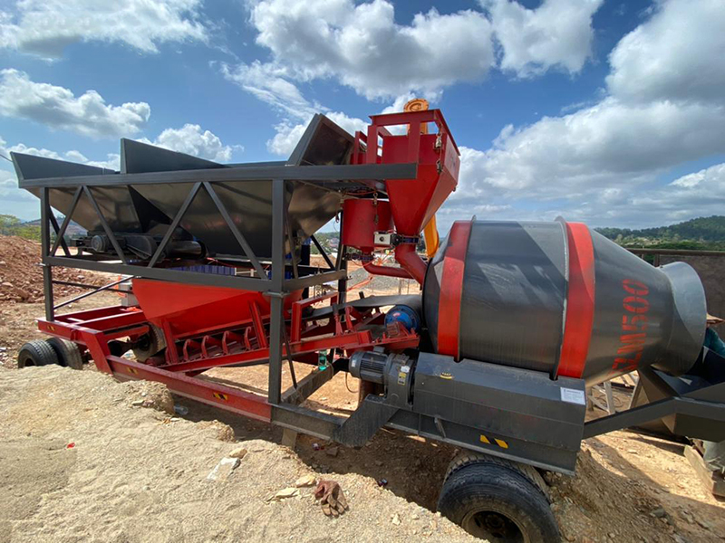 portable concrete batching plant