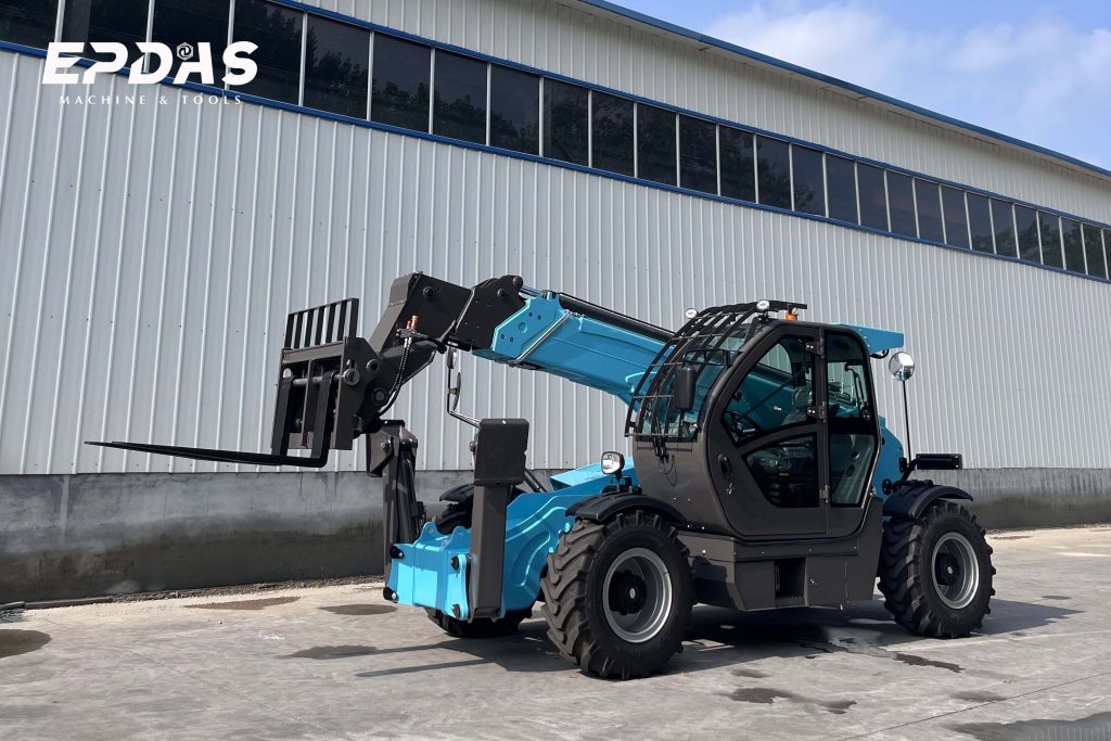 EP Telescopic Handler Forklift At The Site In Kazakhstan