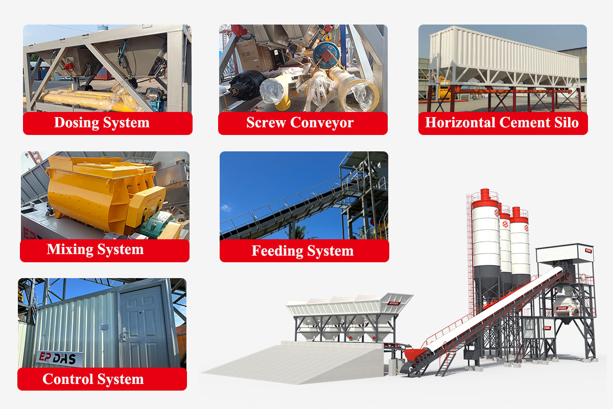 Stationary Concrete Batching Plant