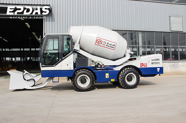 Self-Loading Concrete Mixer