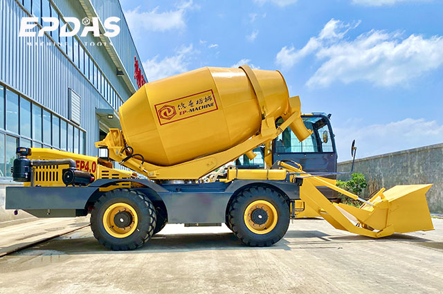 Self-Loading Concrete Mixer