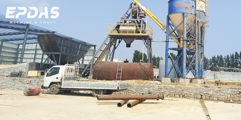 Dry mixng plant