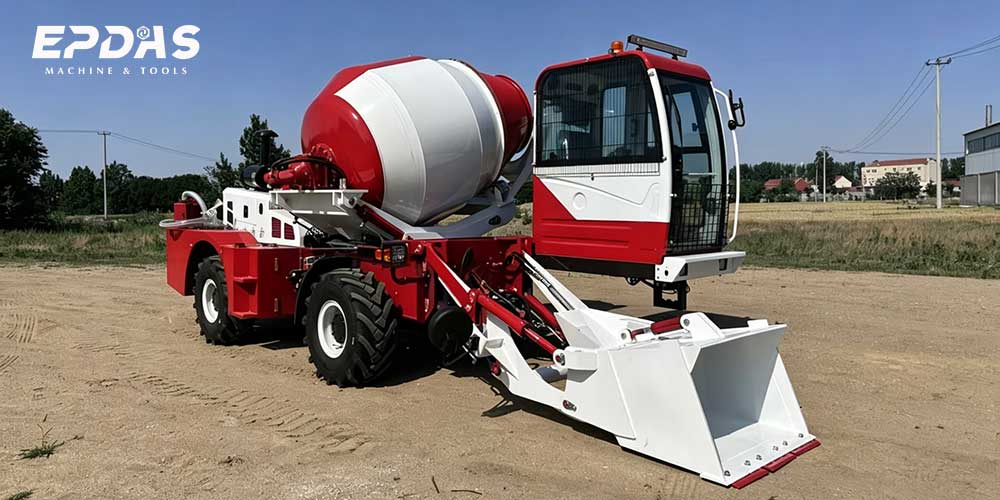 Self Loading Concrete Mixer Truck