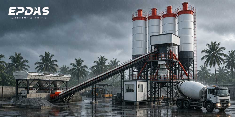 Maintenance plan for mixing plants in rainy and humid areas